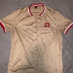 Jersey like button up